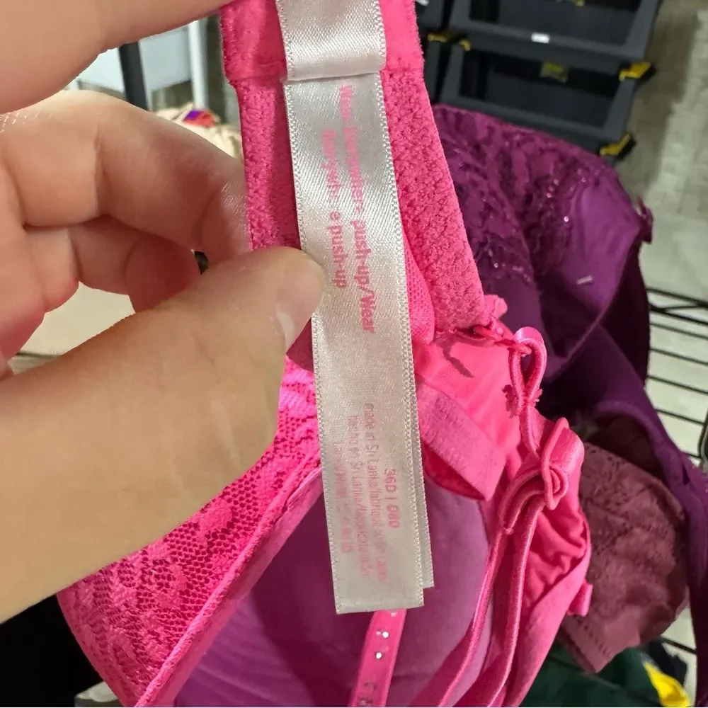 Victoria's Secret PINK 36D Leopard Print Lace Push Up Bra